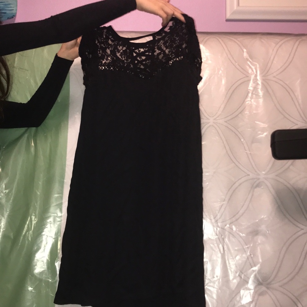 Black baby doll dress
